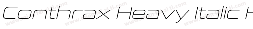 Conthrax Heavy Italic Heavy Italic字体转换